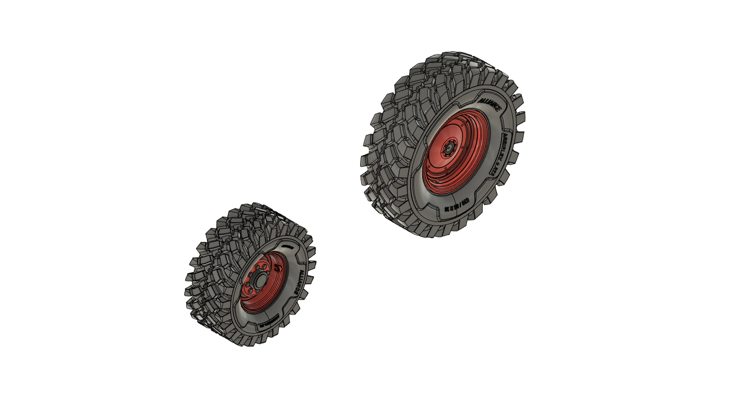 1 Radsatz Agriflex +373 H0 (Wiking) Claas Arion