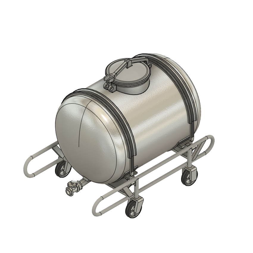 6 Milchfässer á 1000L BS TT