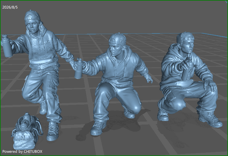 Graffiti Jugendliche 2000er Set 1 BS TT