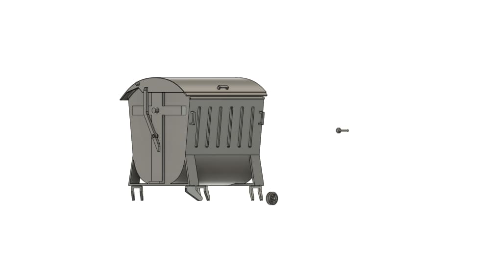 4Stk Müllcontainer Ddr H0