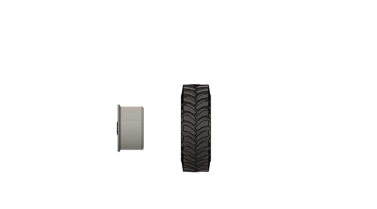 1 Radsatz für MDK 404 6 oder 8 Rad BS H0