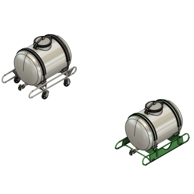 6 Milchfässer á 1000L BS TT
