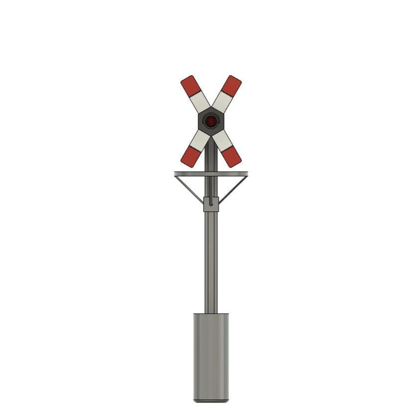 4stk Andreaskreuz DDR TT mit Licht BS