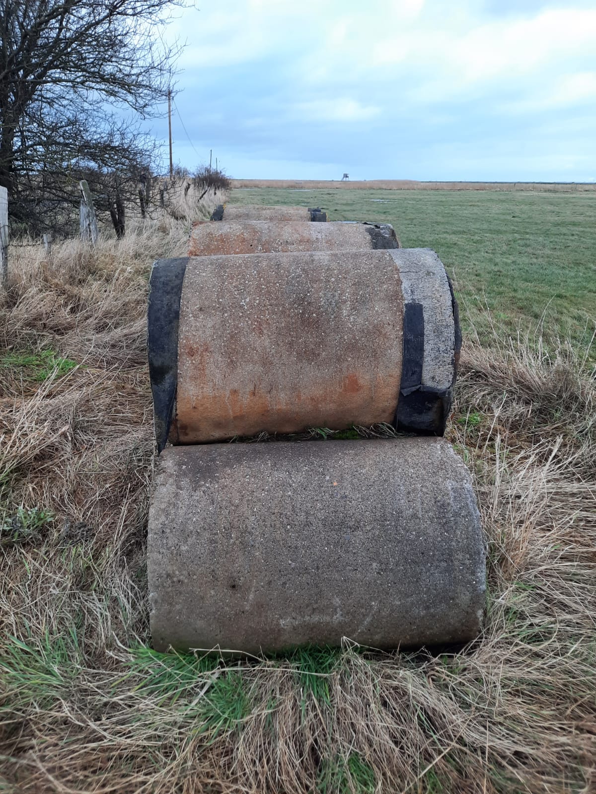 12Stk Betonrohr DDR TGL 9892 TT