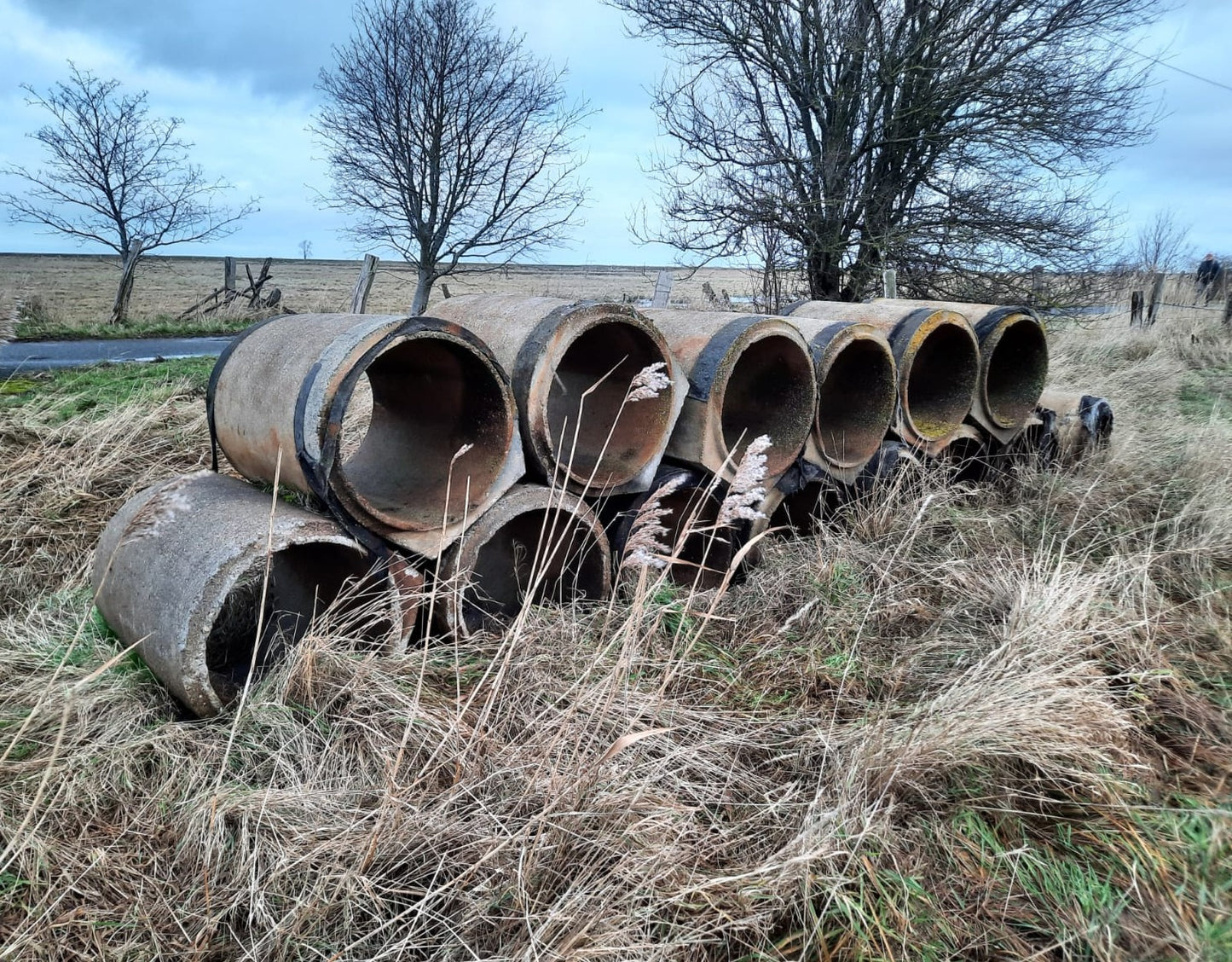 12Stk Betonrohr DDR TGL 9892 TT