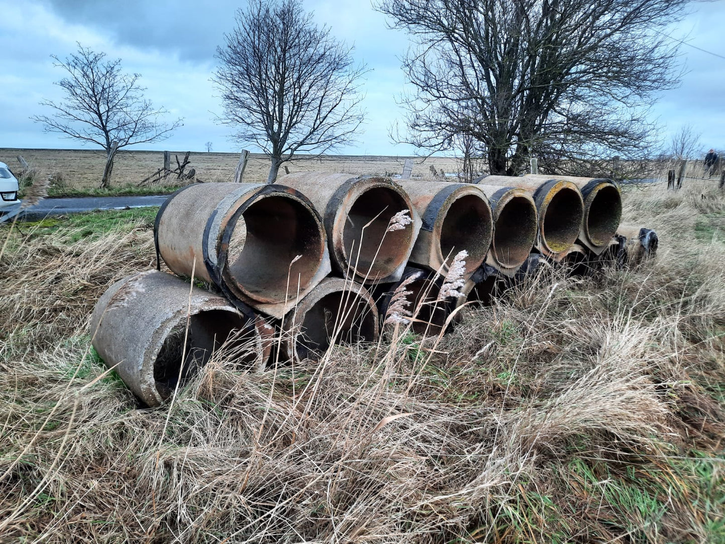12Stk Betonrohr DDR TGL 9892 N