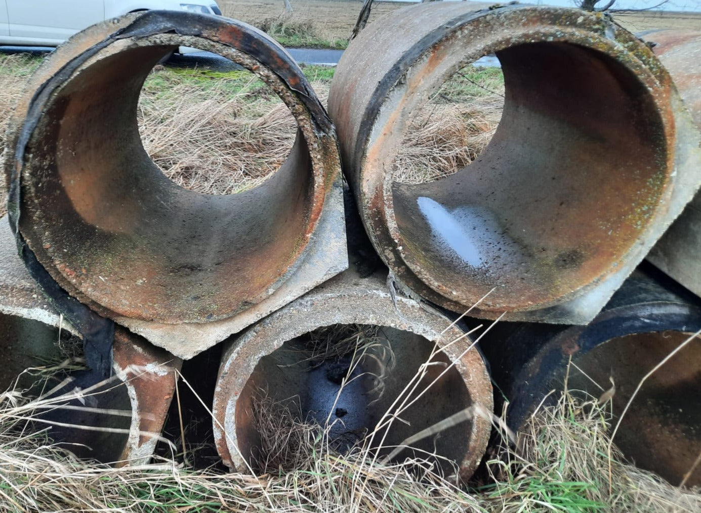 12Stk Betonrohr DDR TGL 9892 TT