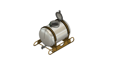 1 Alufass / Milchfass 1000L BS Spur 0