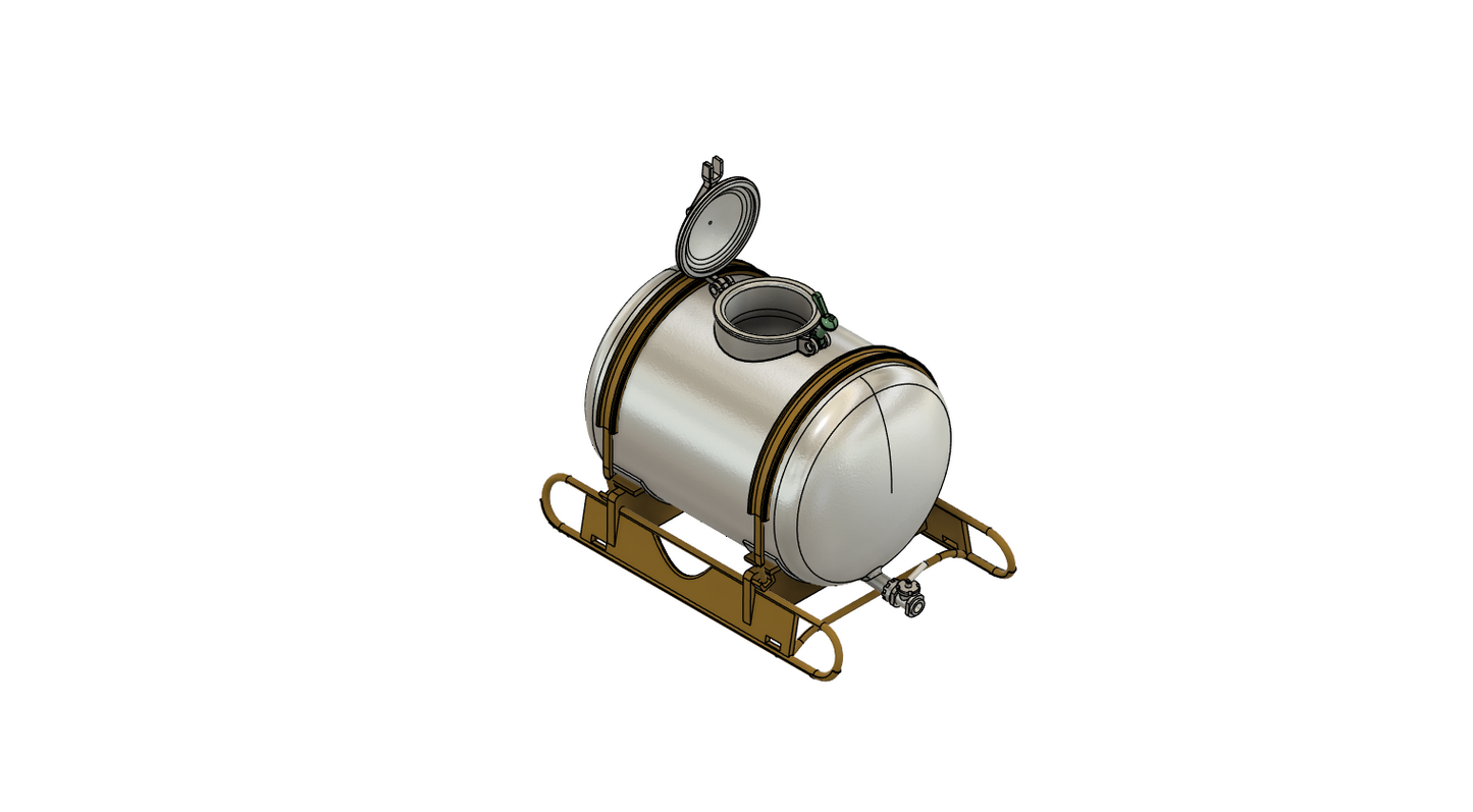 1 Alufass / Milchfass 1000L BS Spur 0