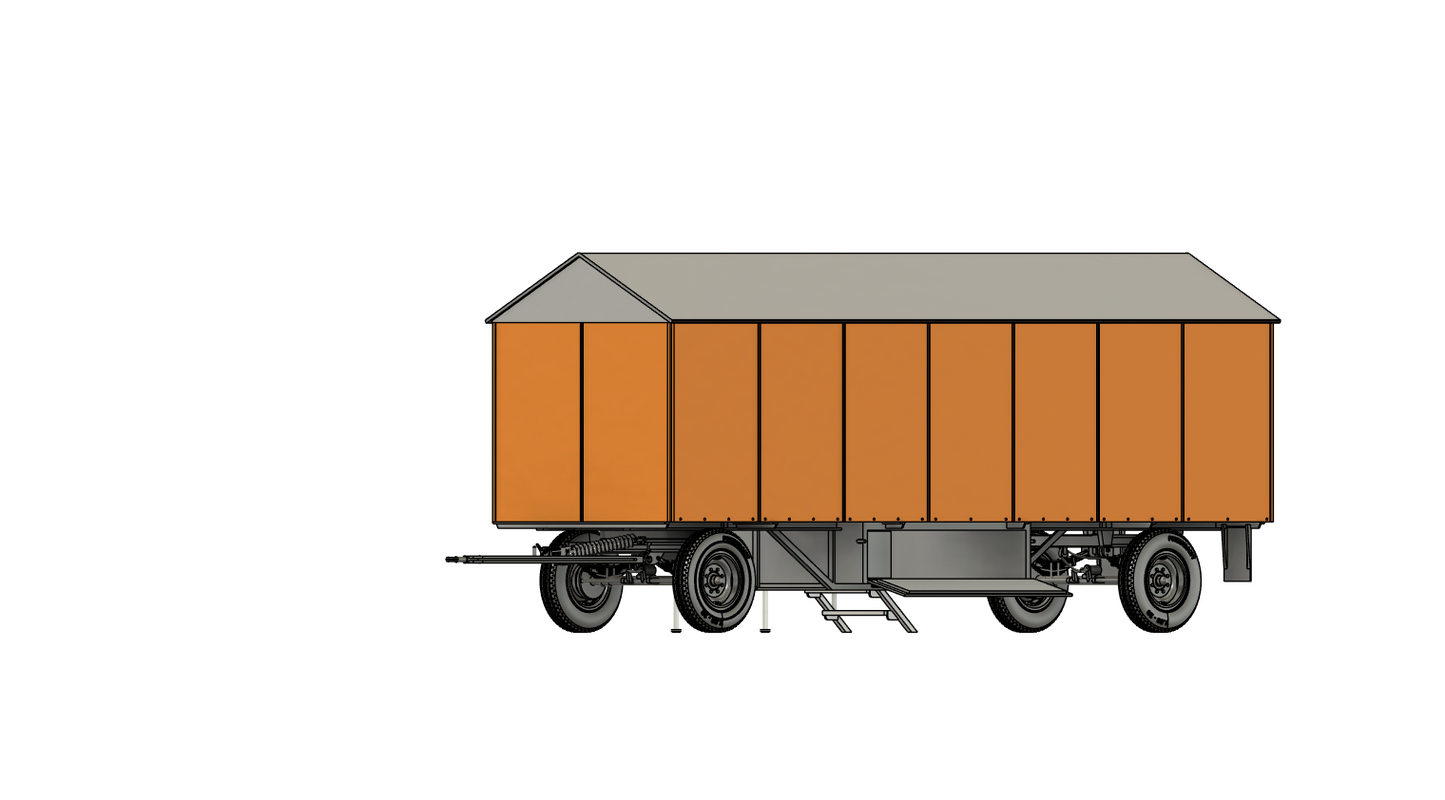 Wohnwagen Bauart HB40.81/6 m. 2 Fenster BS H0