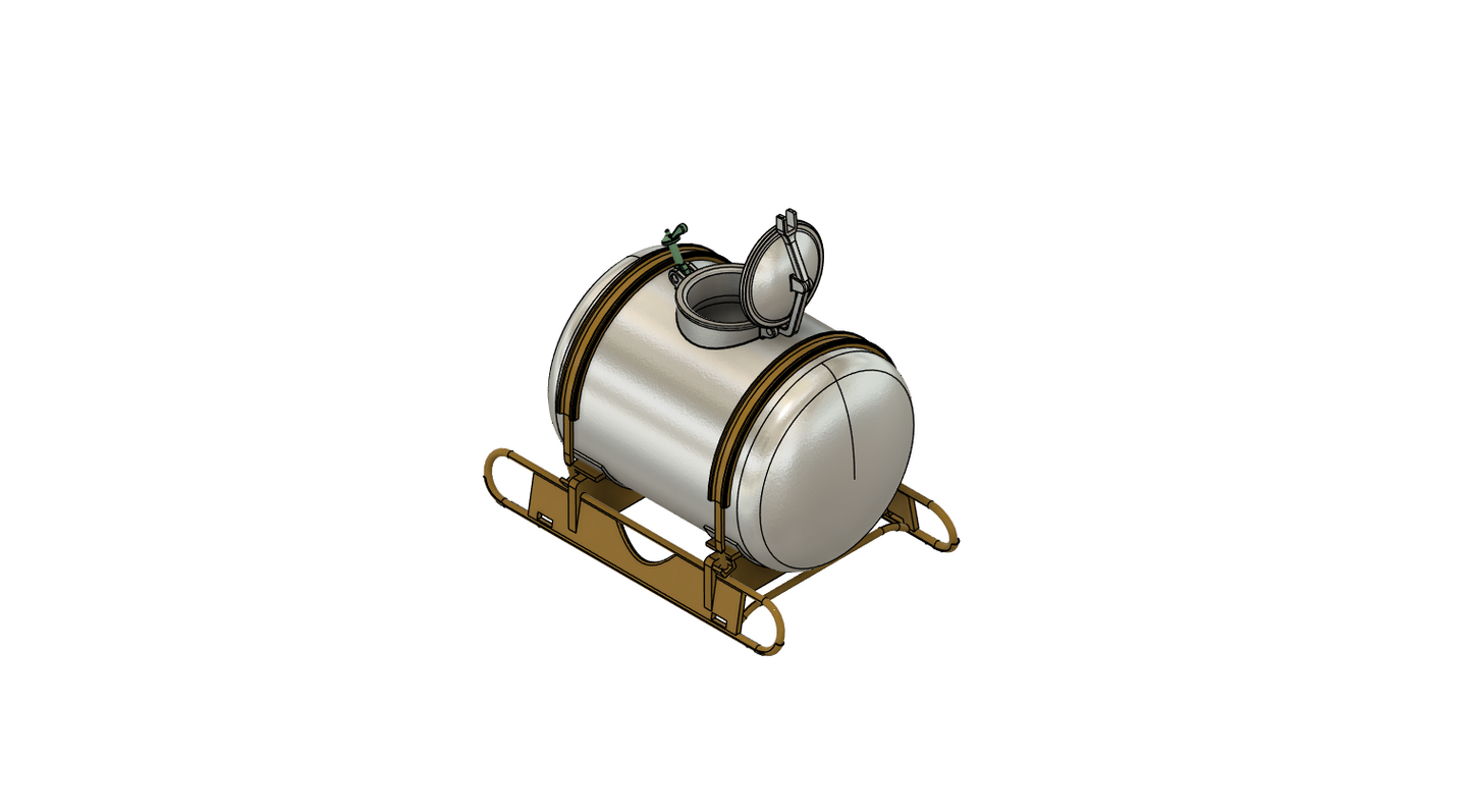 1 Alufass / Milchfass 1000L BS Spur 0